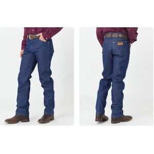 Wrangler 13MWZ Cowboy Cut Original Fit Denim Blue Jeans Mens 32